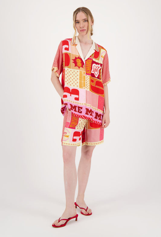 Me369 Lilian Knit Collar Shirt