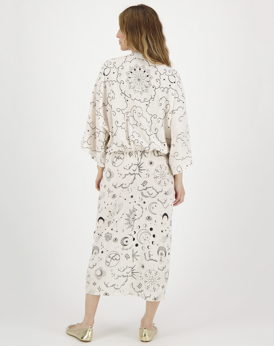 Me369 Sophia Kimono Dress Zodiac