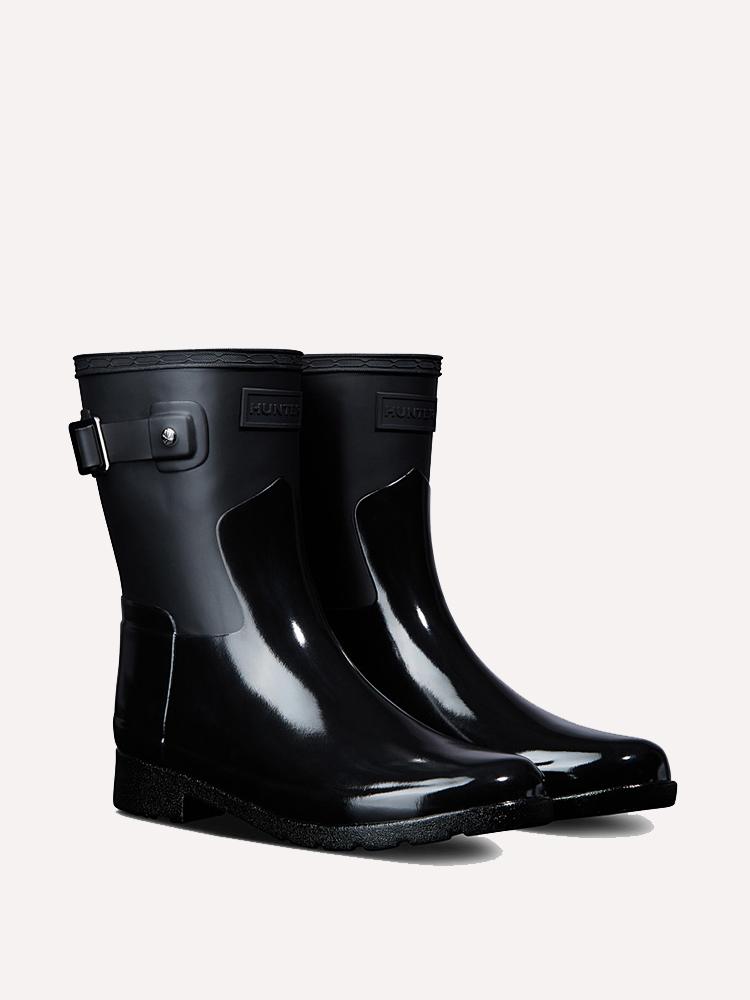 Hunter Women's Original Refined Slim Fit Short Gloss Duo Rain Boots