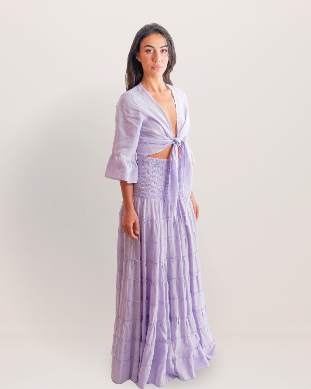 Bolero Nodo Centrale Linen Top