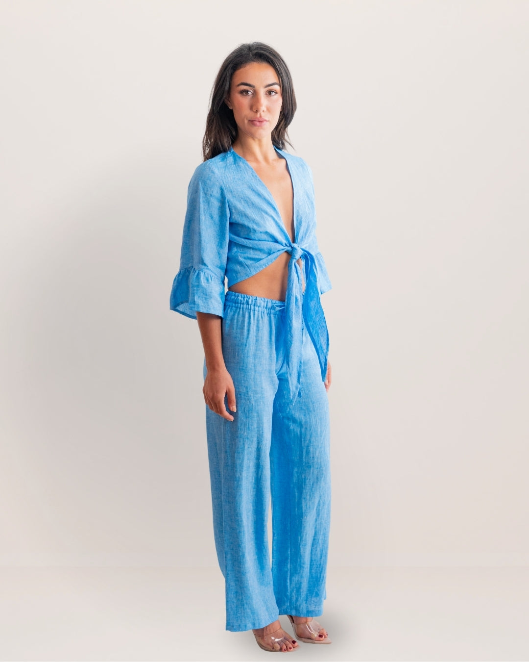 Bolero Nodo Centrale Linen Top