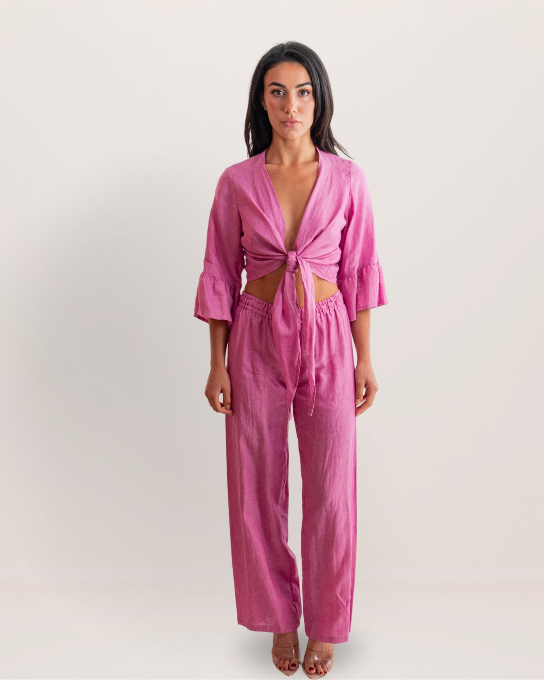 Bolero Nodo Centrale Linen Top