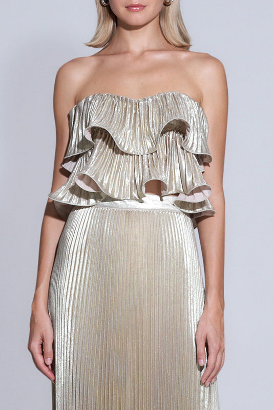 Romance Top Gold Shimmer