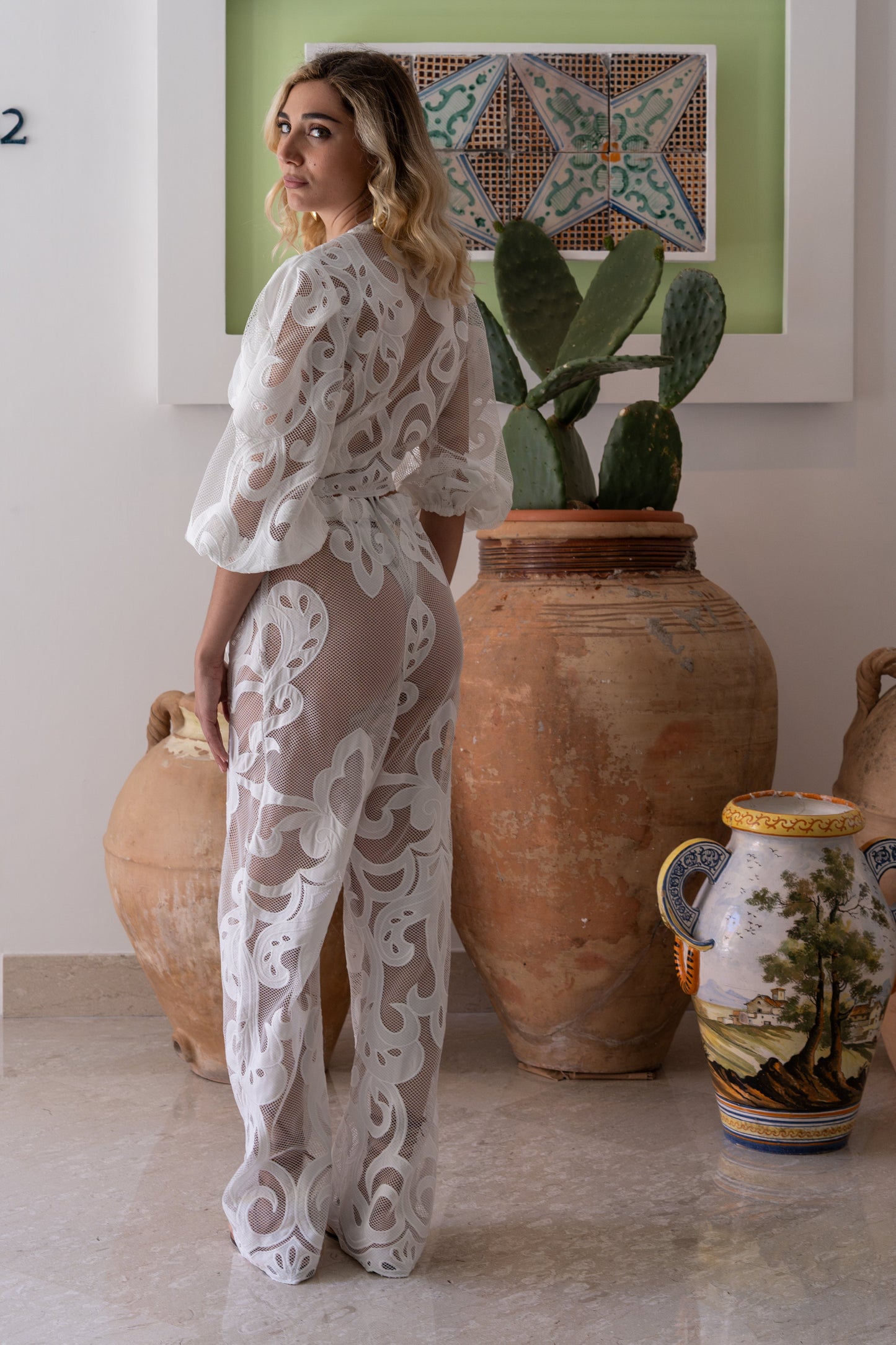 Yam Lace Manu Pants