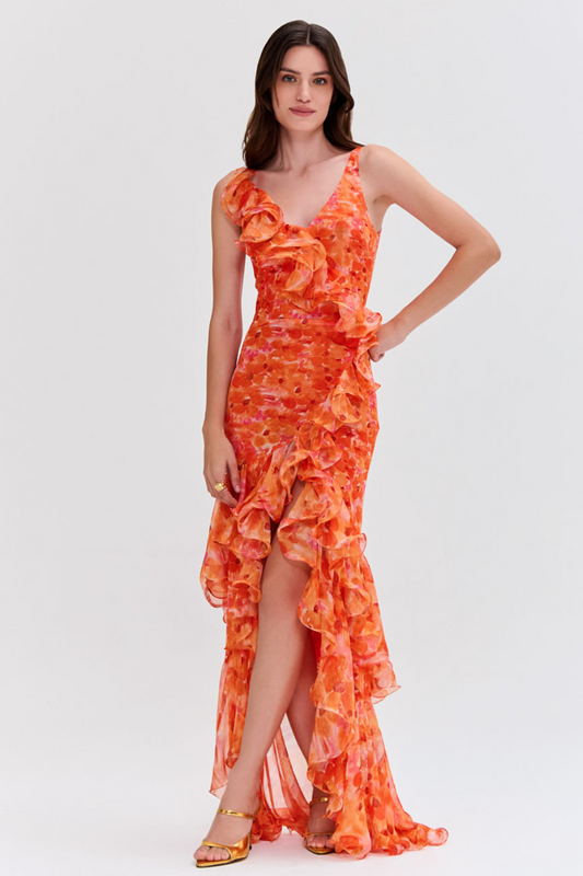 PatBo Myosotis Flutter Gown