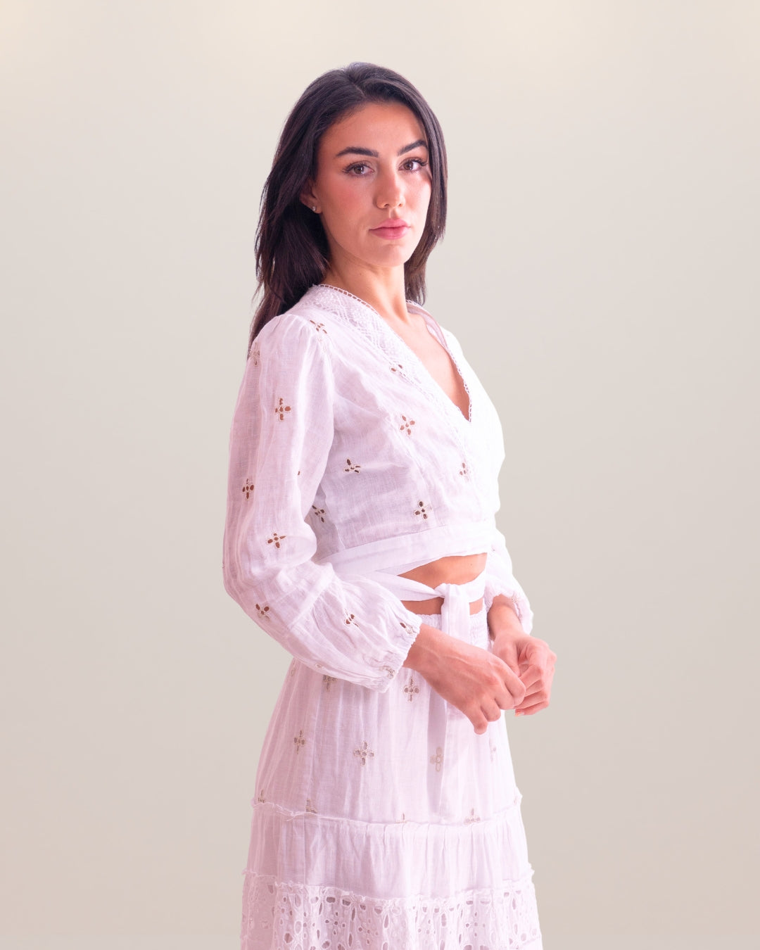 Lorenza Linen Top