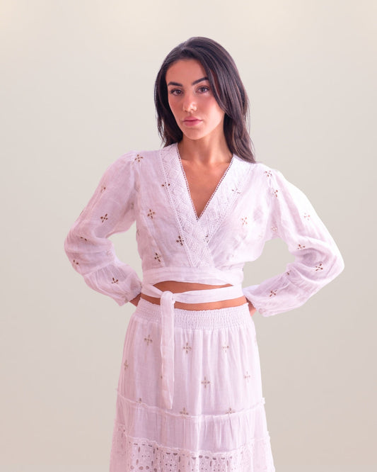 Lorenza Linen Top
