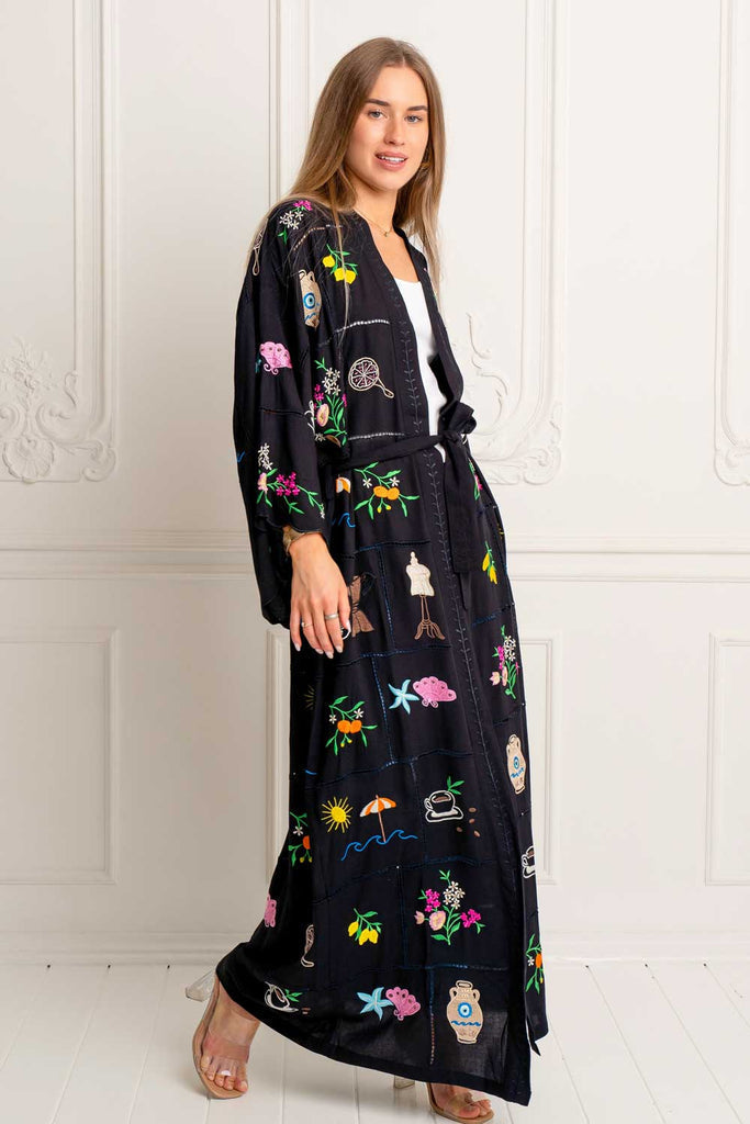 Zaimara Mediterranean Jewel Kimono