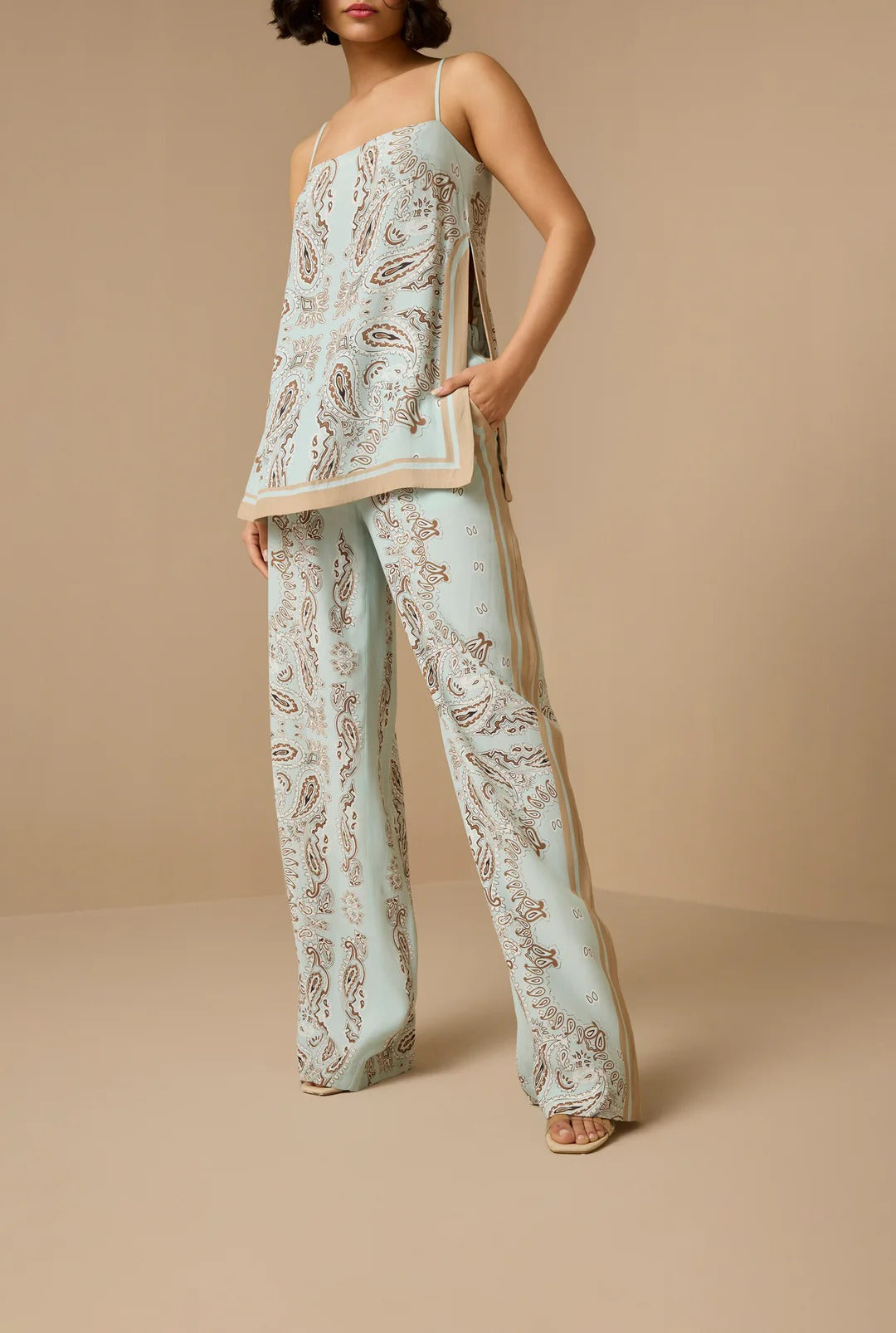 Hemant & Nandita Navi Straight Pants
