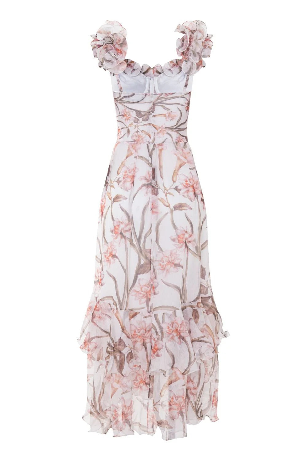 PatBo Botanic Retro Flutter Maxi Dress