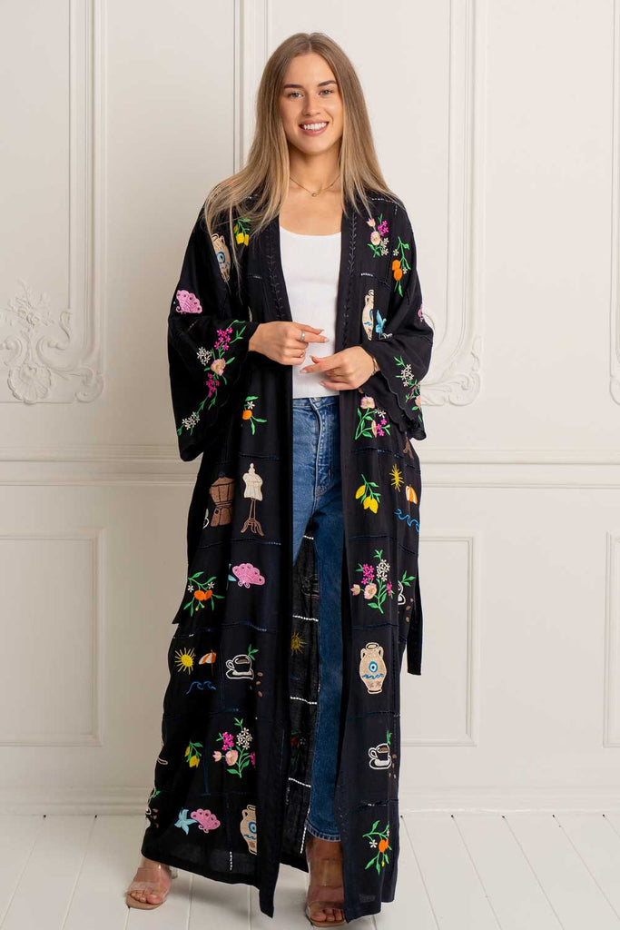 Zaimara Mediterranean Jewel Kimono