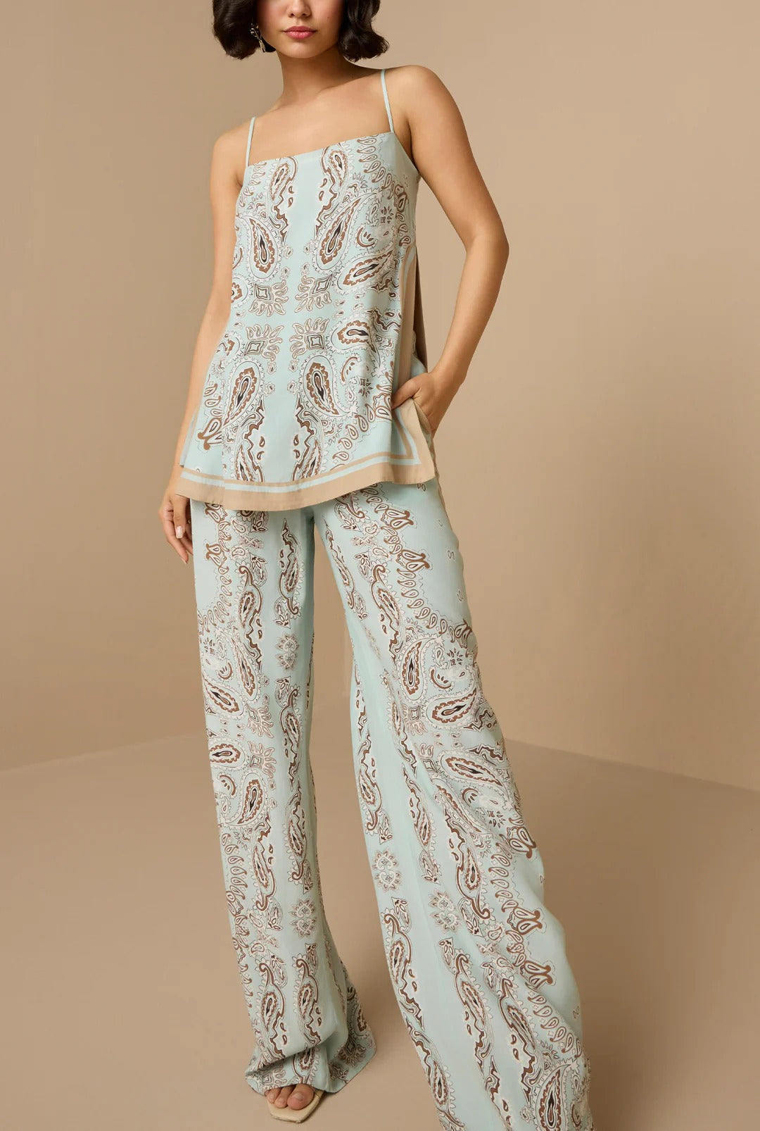 Hemant & Nandita Navi Straight Pants