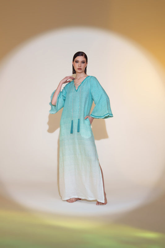 Pho Long Dress Emerald