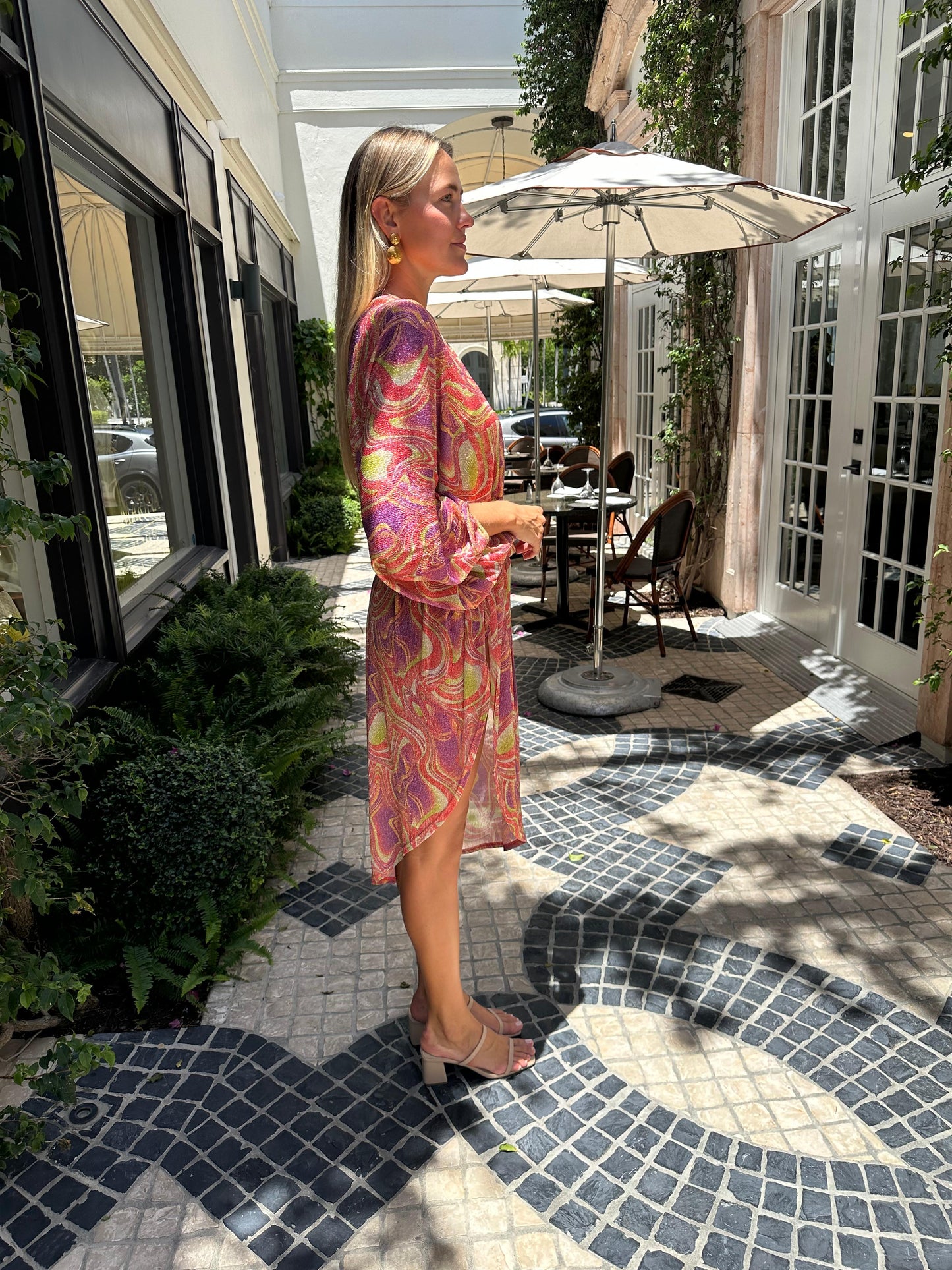 Vanita Rosa  Nil Kaftan Long Dress