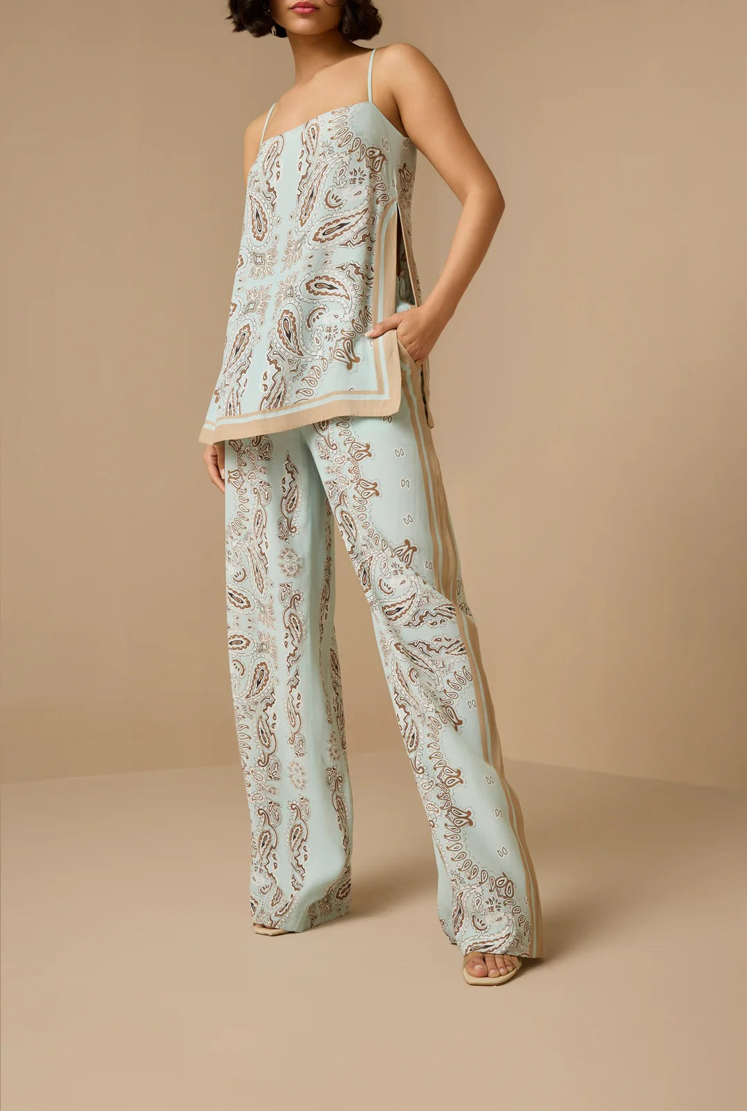 Hemant & Nandita Navi High Slit Top
