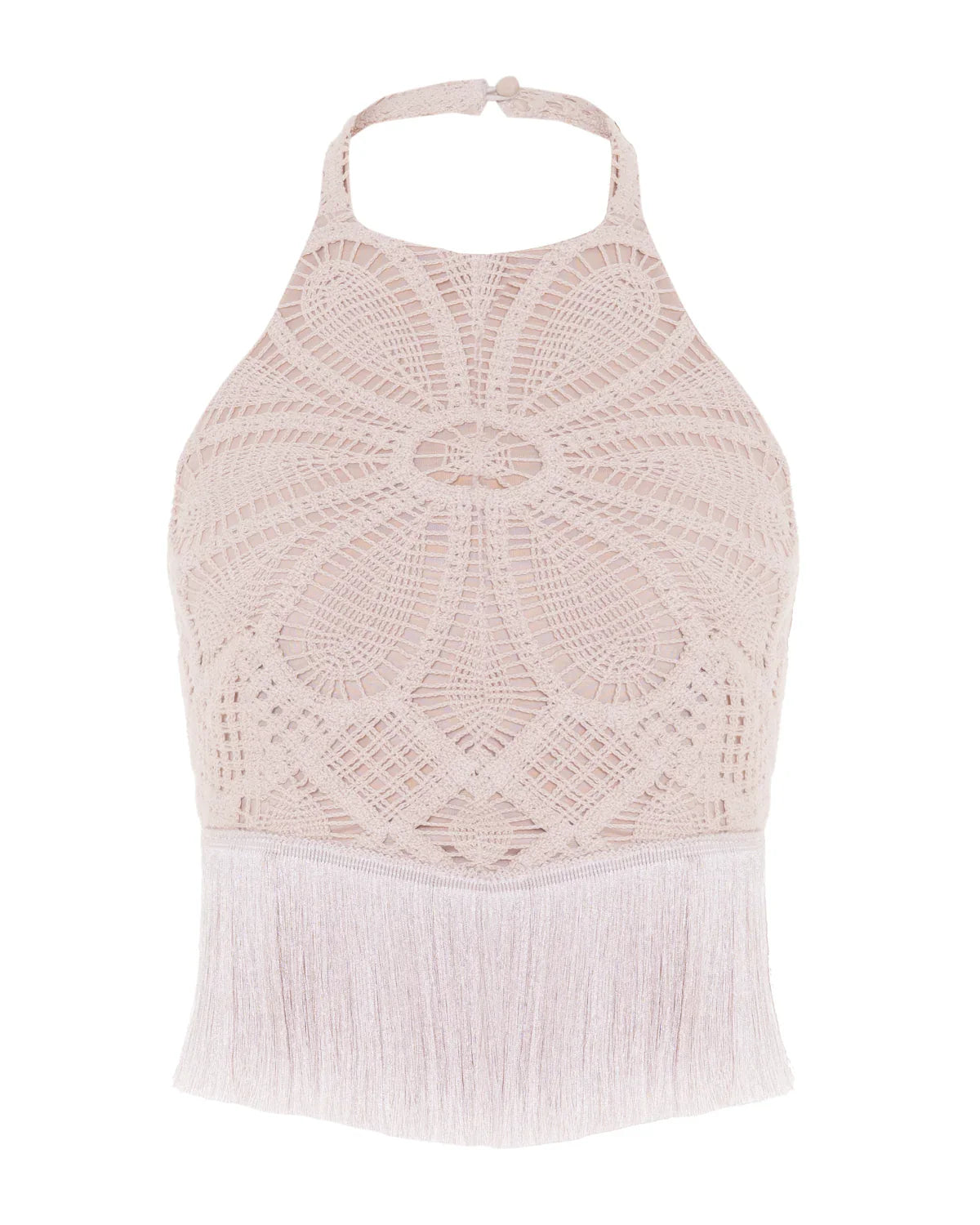 PatBo Flower Crochet Halterneck Top