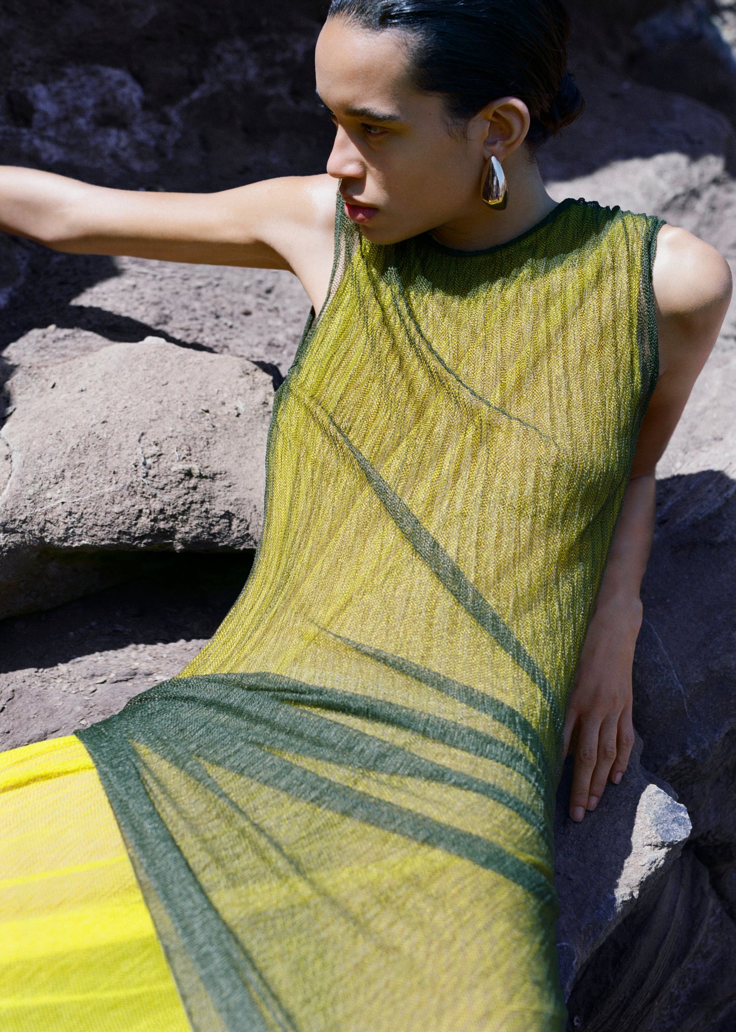 Annecy Lace Dress - Olive