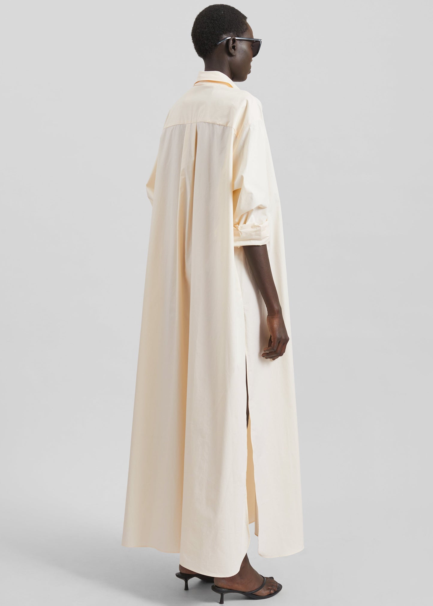 Avery Shirt Dress - Light Peach