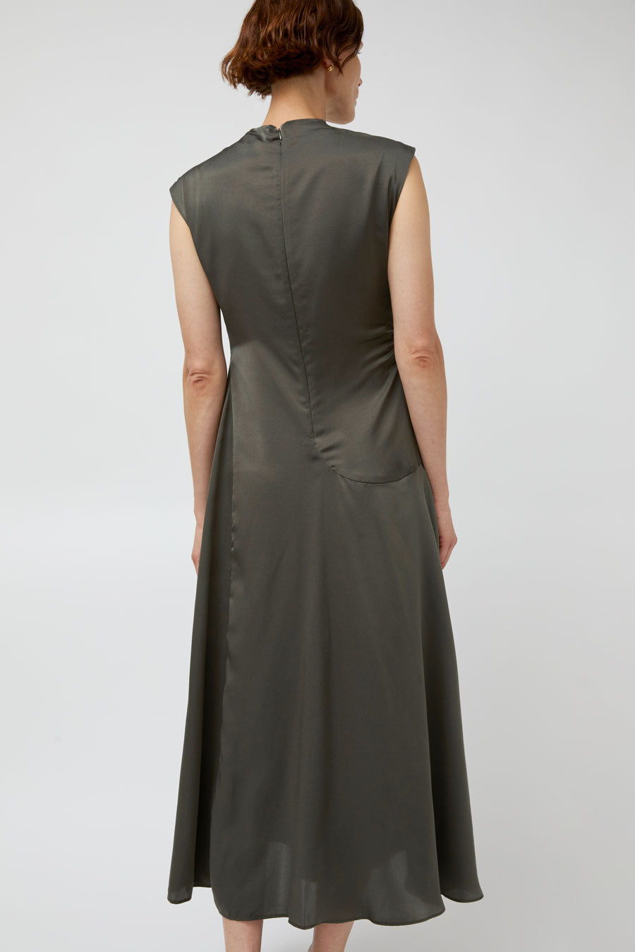 Atelier Delphine Twisted Dress in Olive