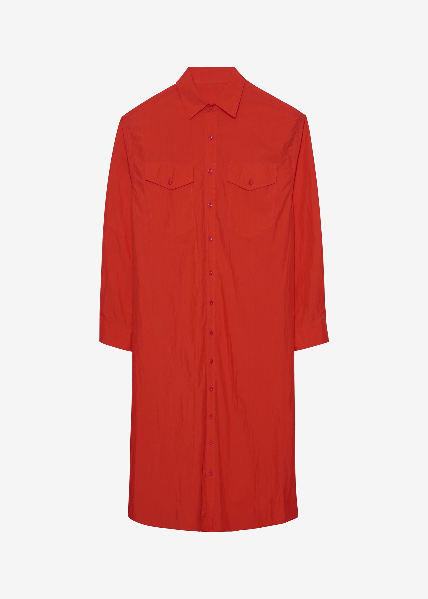 Calren Shirt Dress - Red