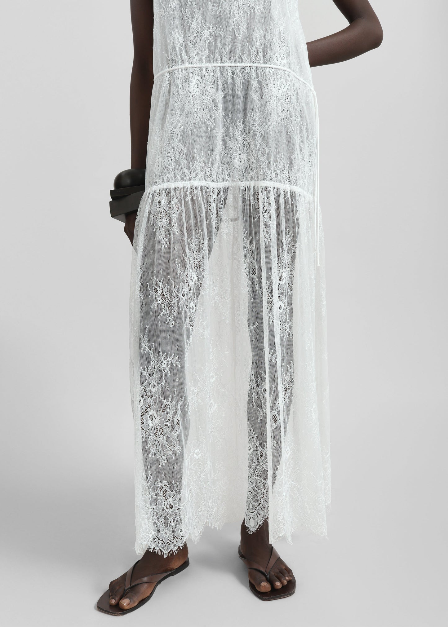 Calvi Maxi Lace Dress - White