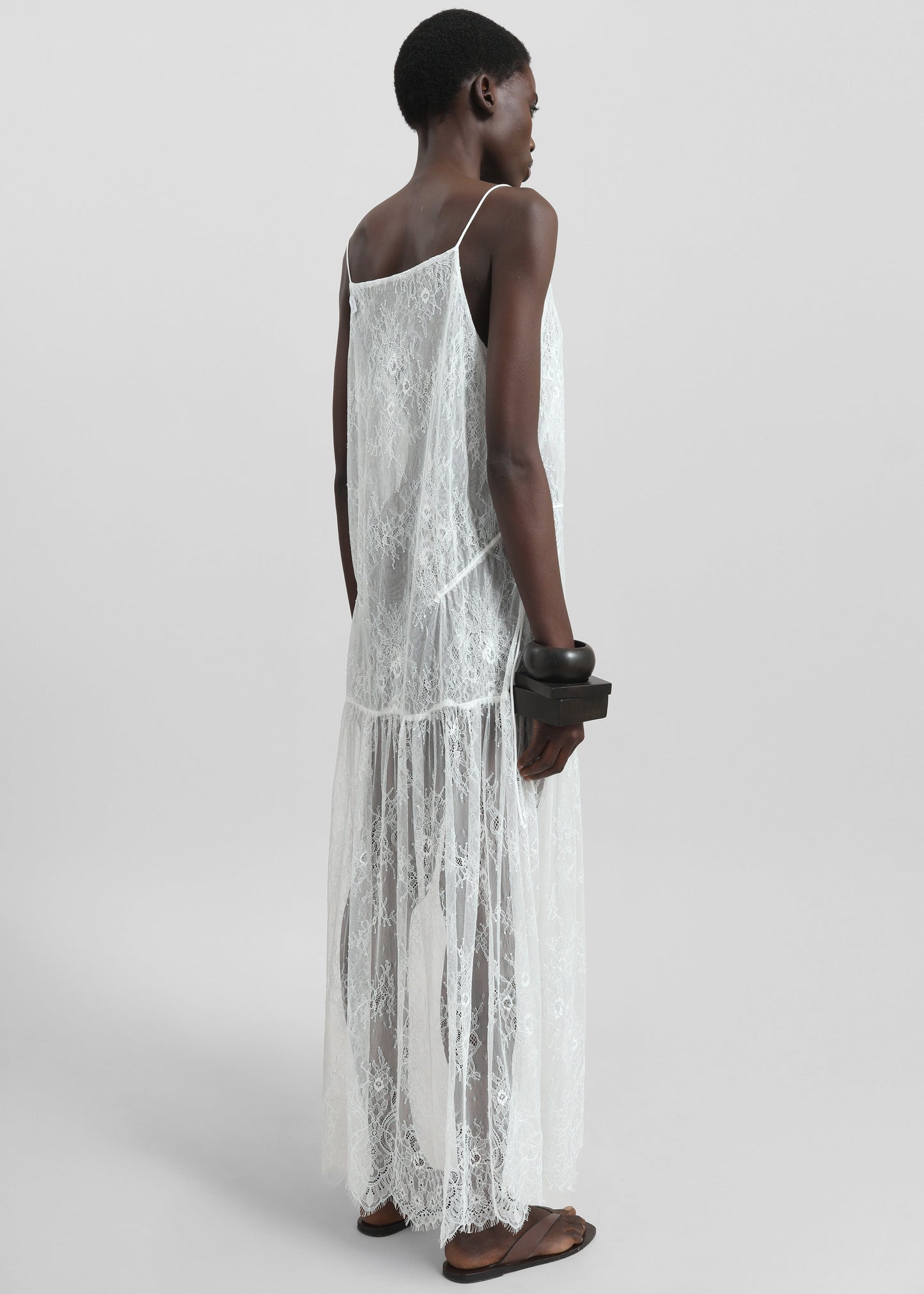 Calvi Maxi Lace Dress - White
