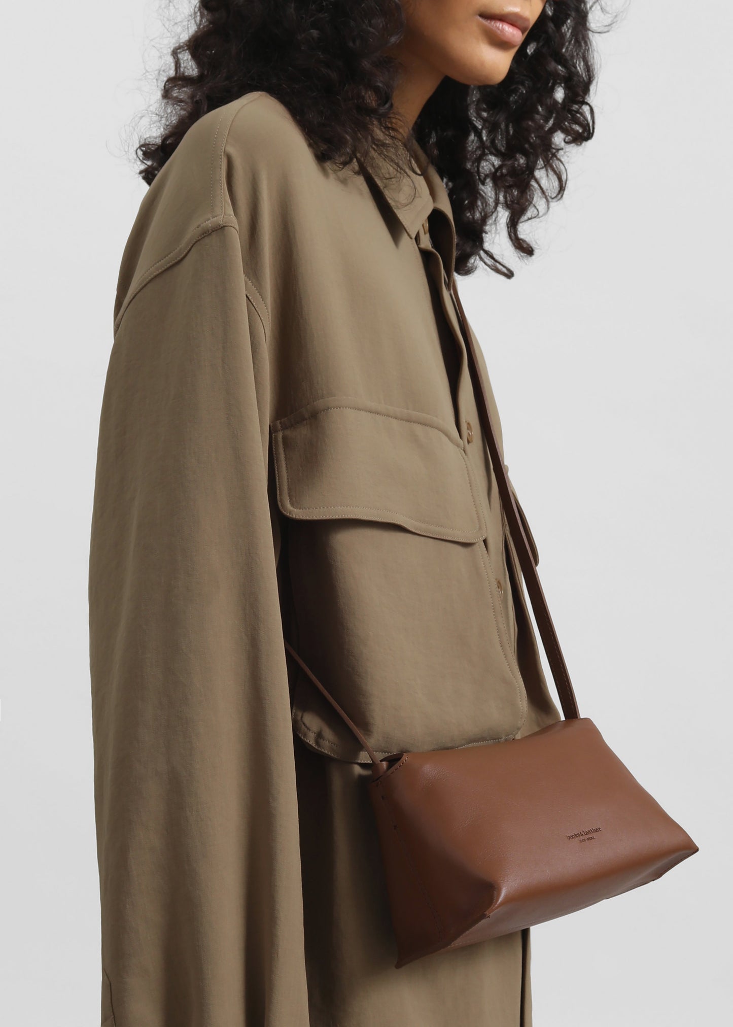 Carbis Cargo Shirt Dress - Camel