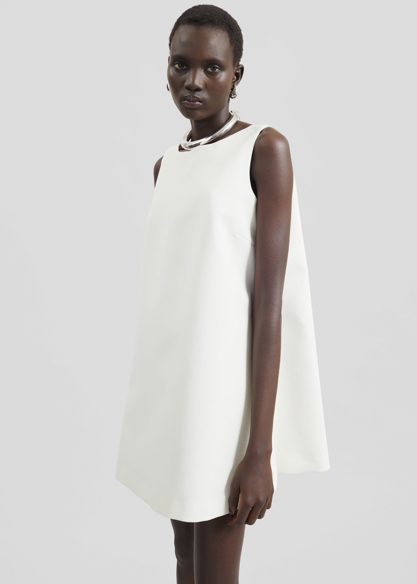 Cersay Mini Trapeze Dress - Ivory