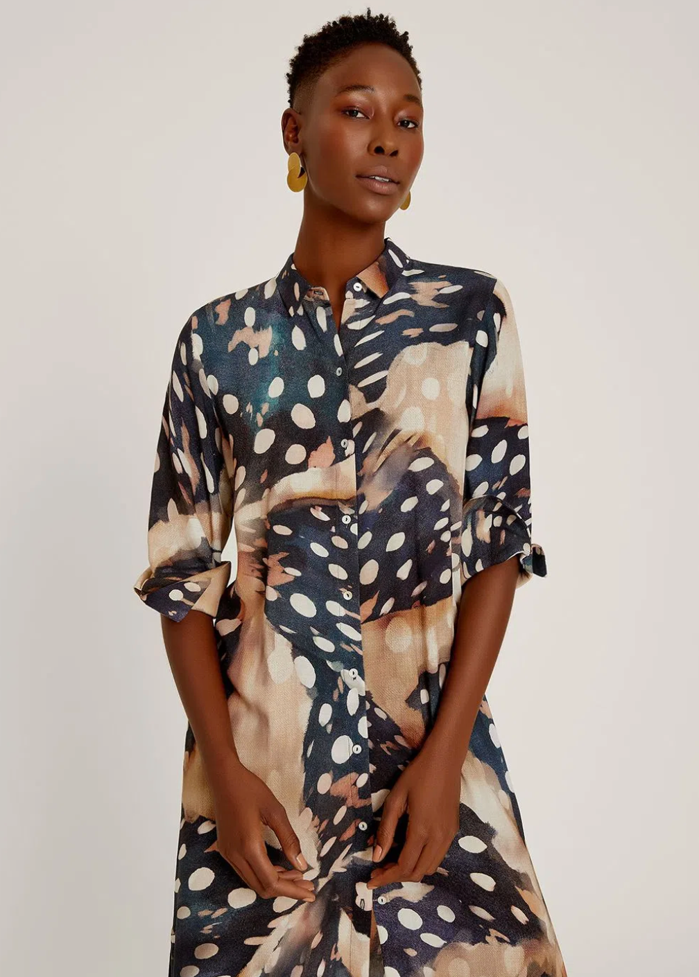 Lenny Chemisier Long Dress with Slit