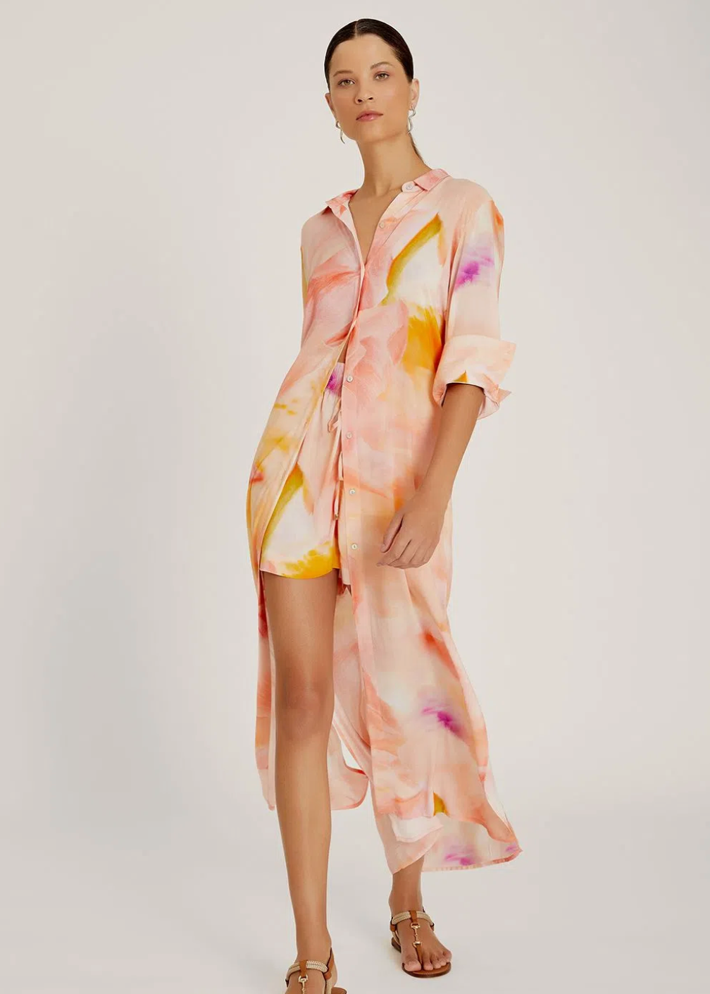 Lenny Chemisier Long Dress with Slit