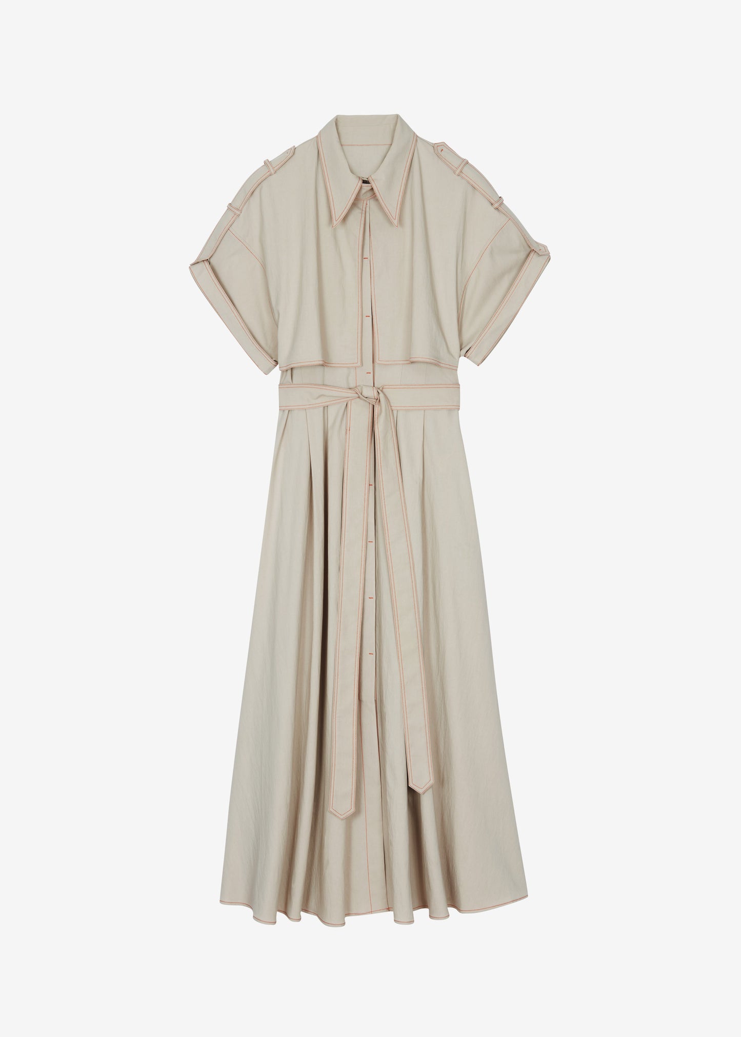 Everset Trench Dress - Beige