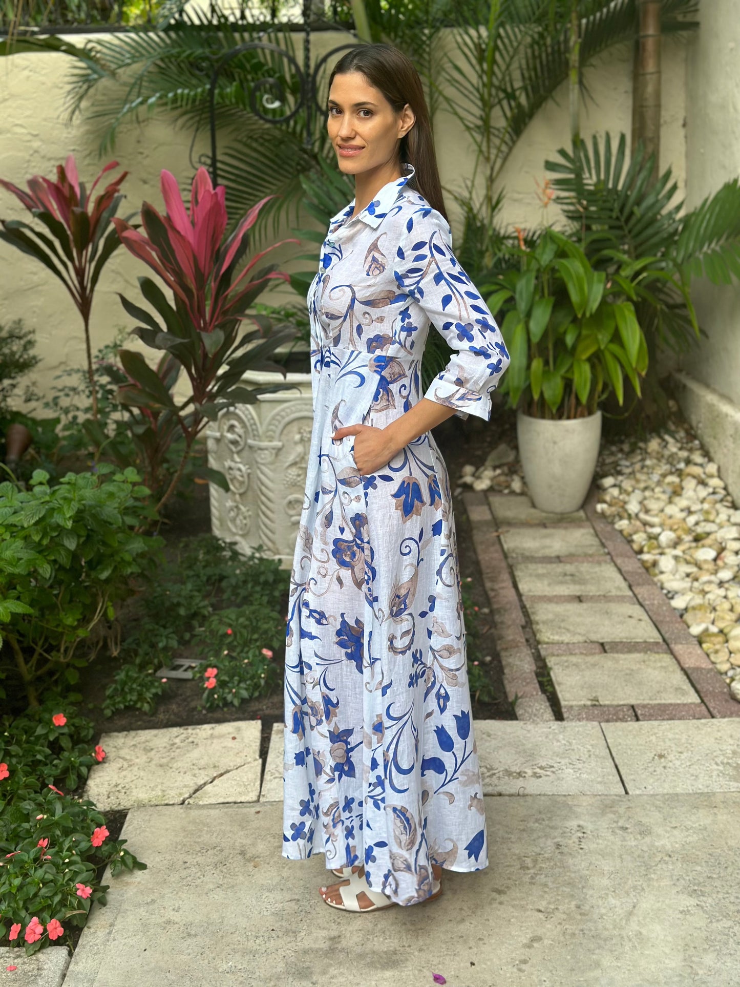 Shirt Dress New Style Linen