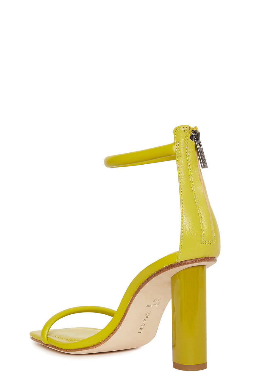 Glow Nappa Leather Block Heel Sandal