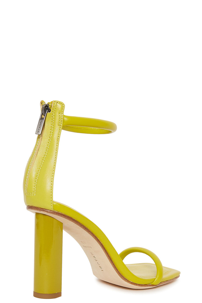 Glow Nappa Leather Block Heel Sandal