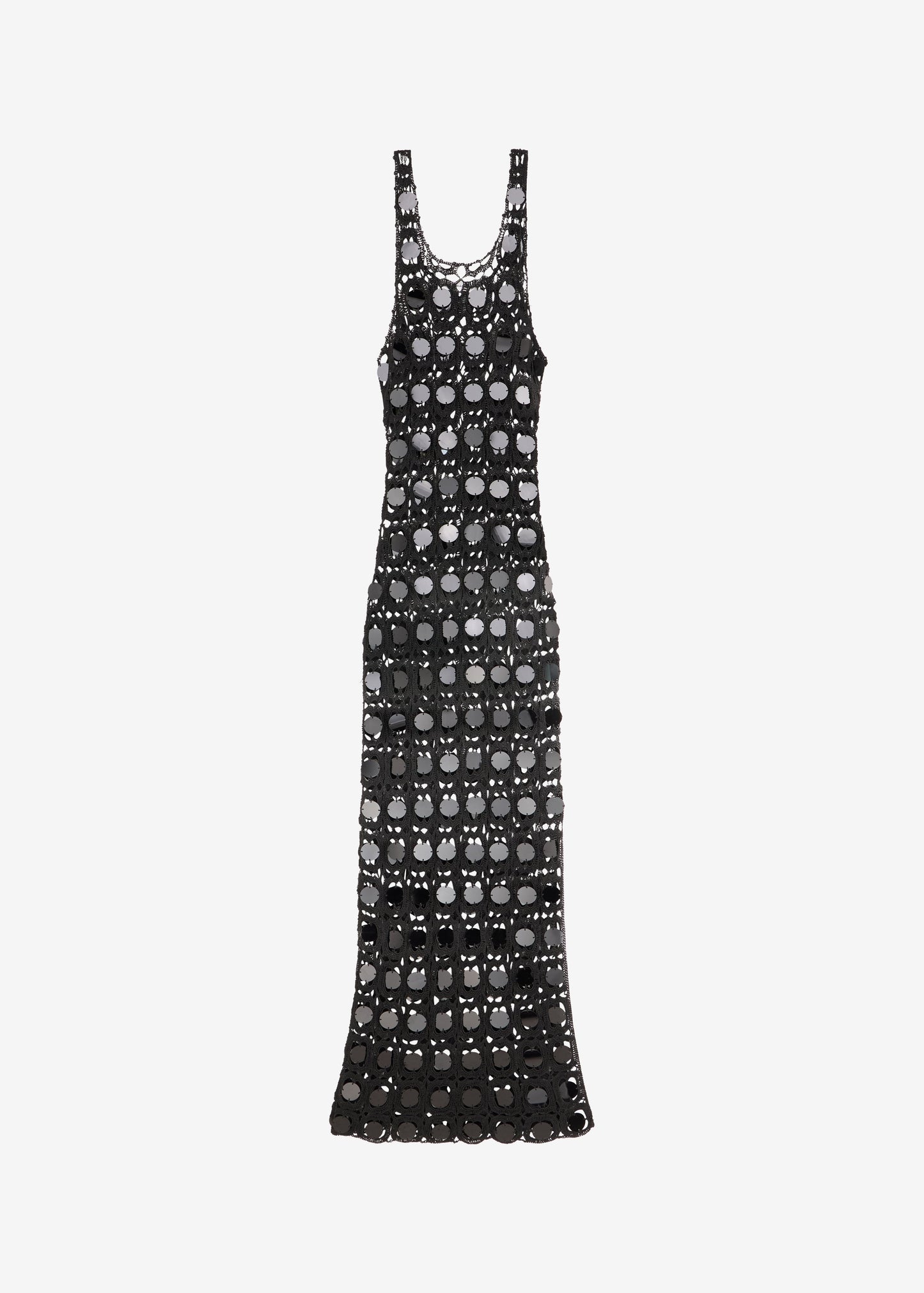 Hamina Mirror Crochet Dress - Black