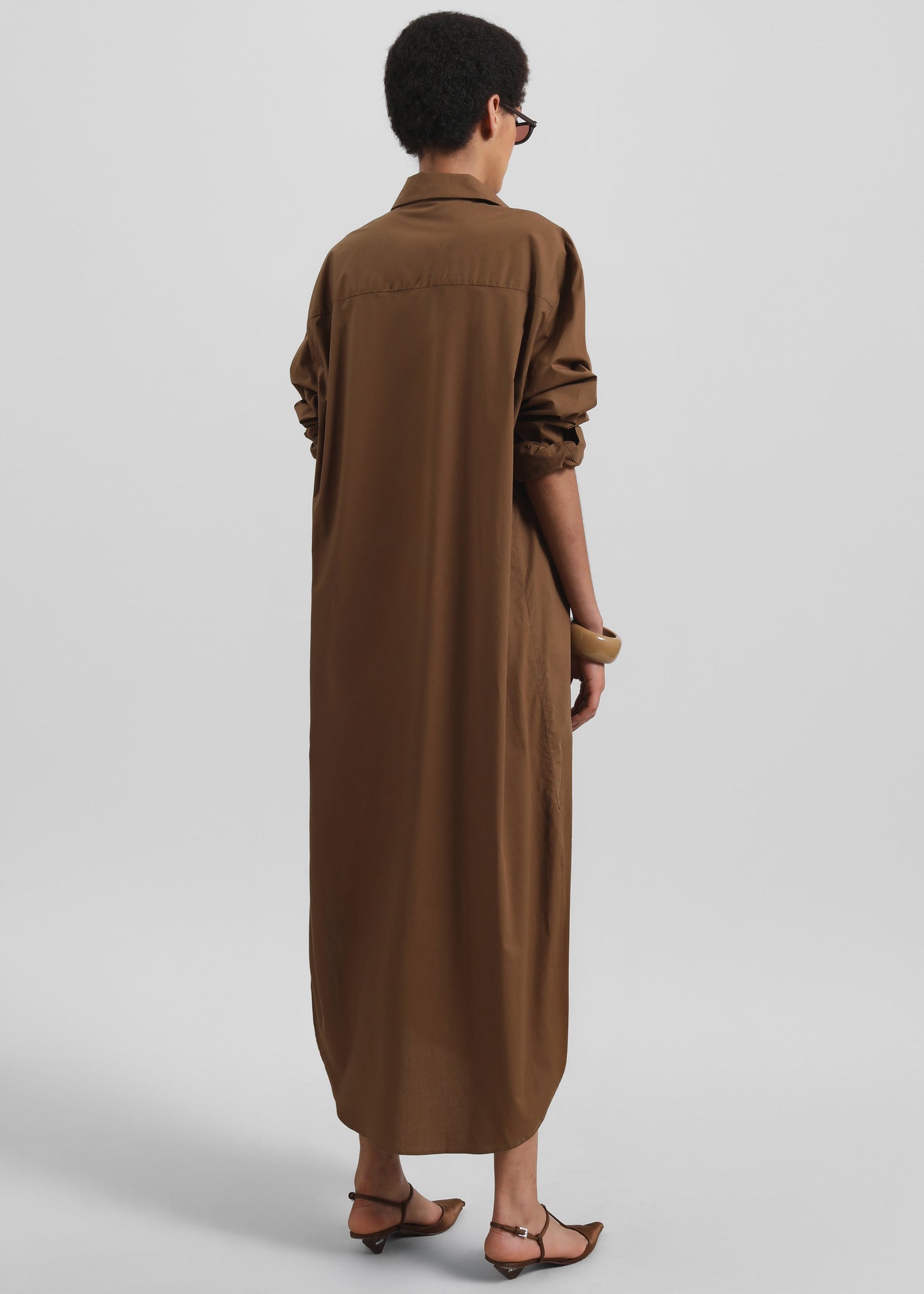 Helena Shirt Dress - Brown