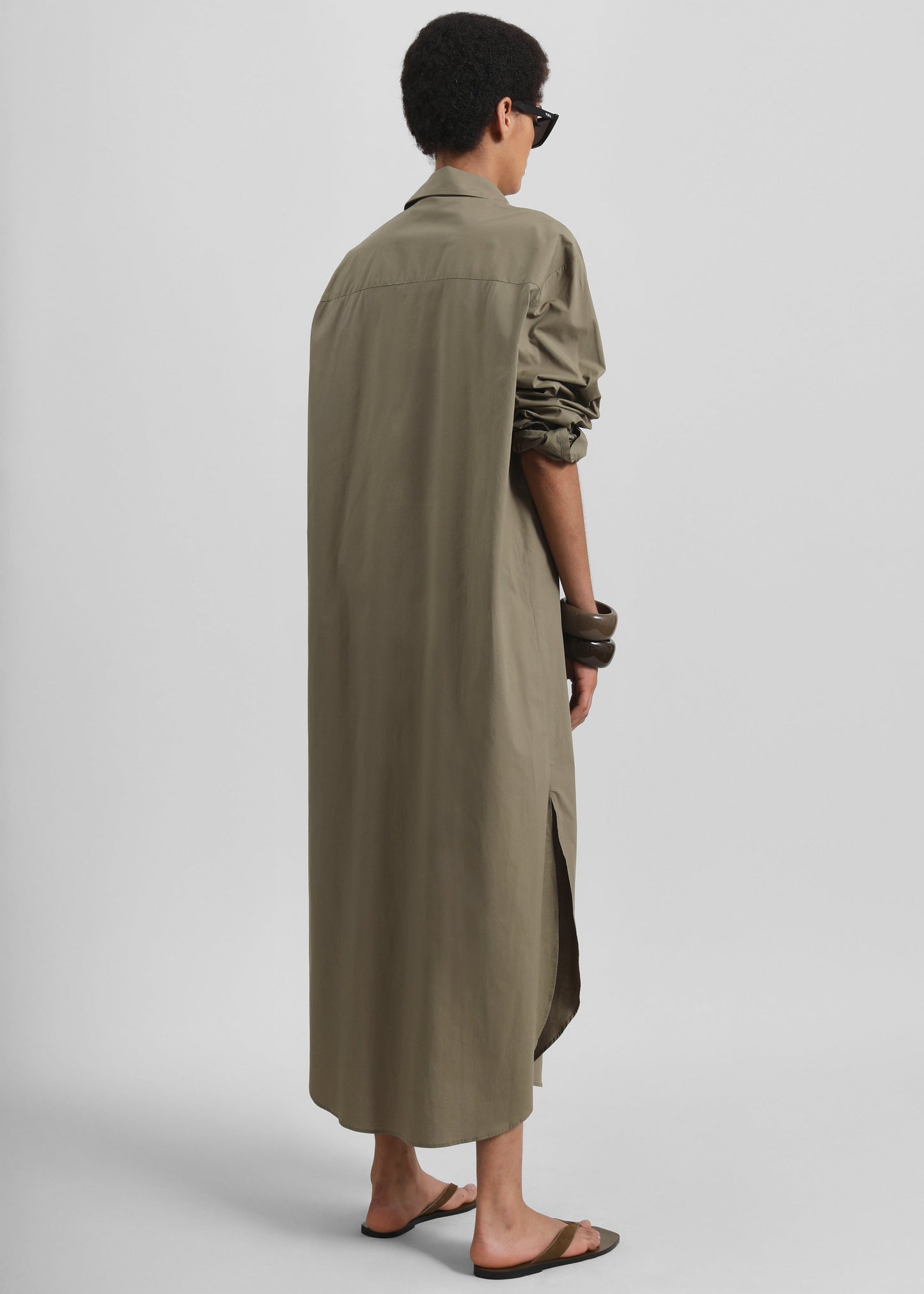 Helena Shirt Dress - Khaki