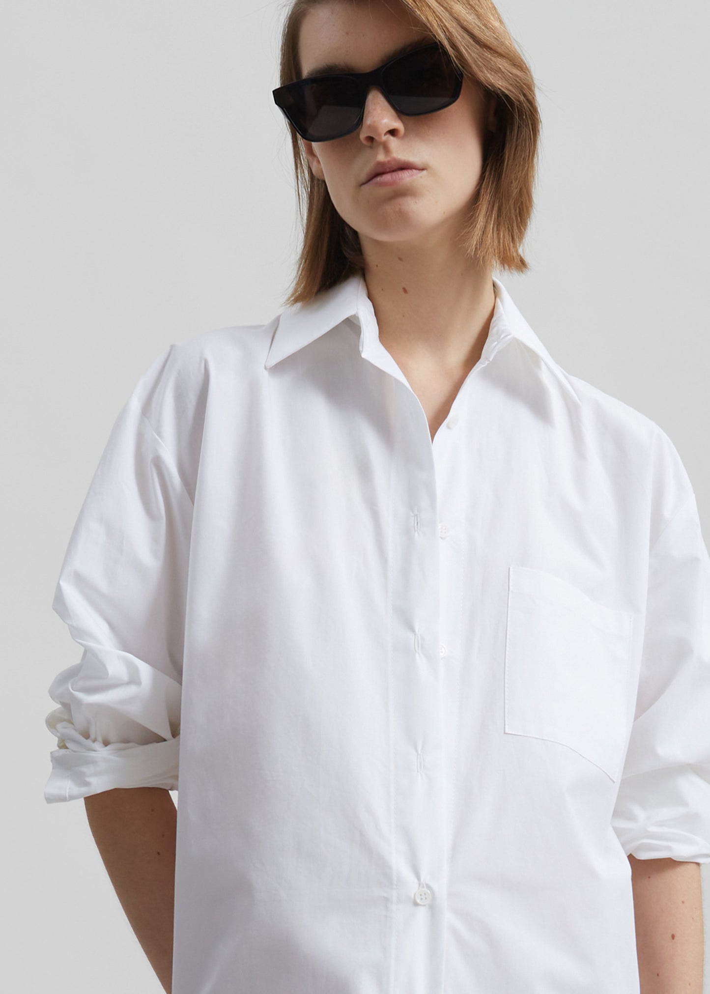 Helena Shirt Dress - White