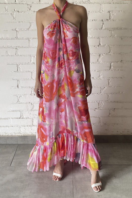Hemant & Nandita Rosa Long Dress