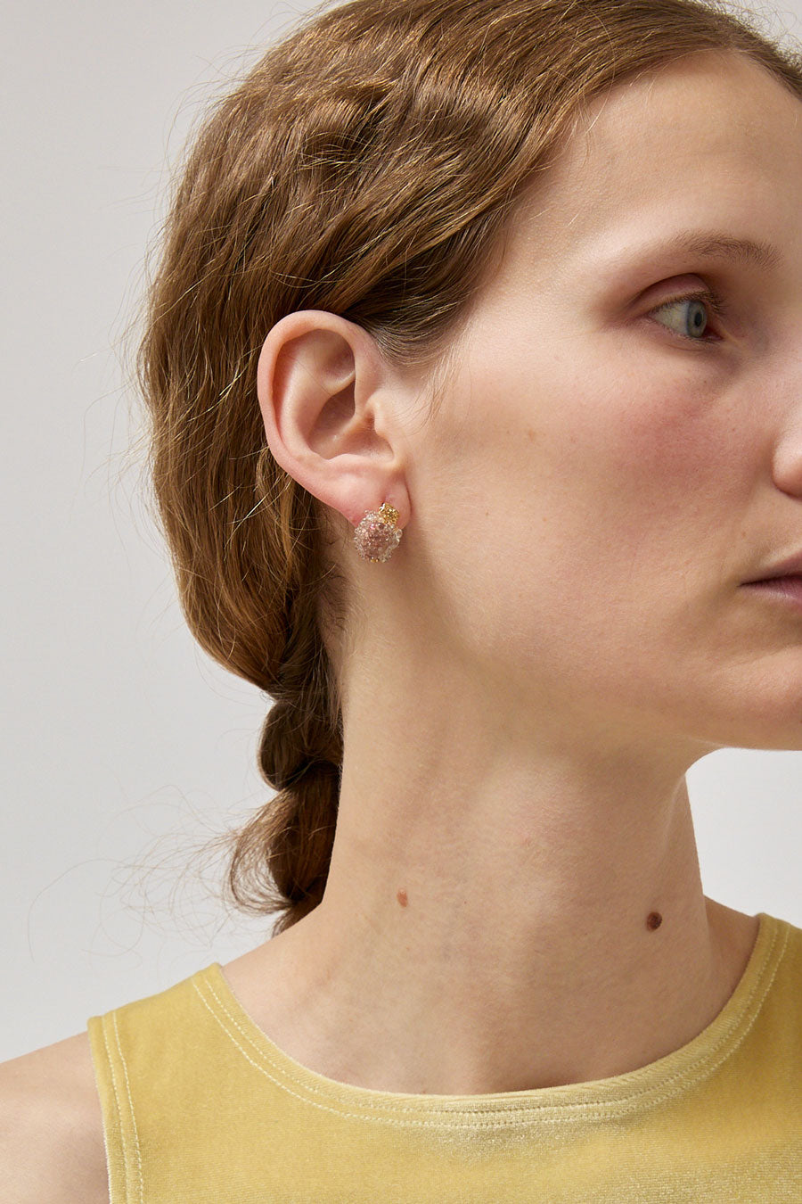 Hannayoo Works Night Rain Memory Earrings in Tan