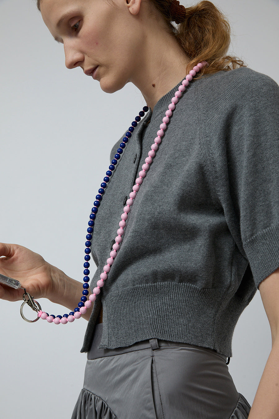 Ina Seifart Handykette Phone Necklace in Rose and Blue Duo