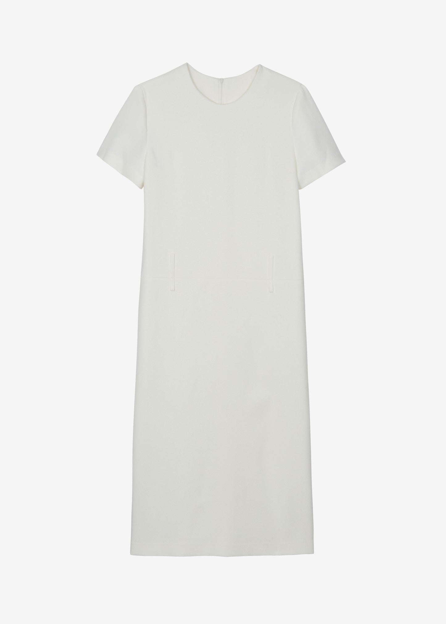 Kaniva Double Belt Loop Midi Dress - Ivory