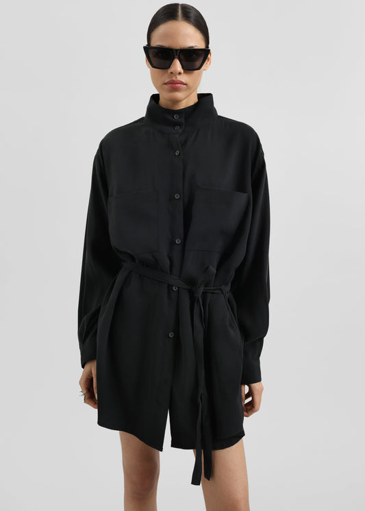 Kilure Shirt Dress - Black
