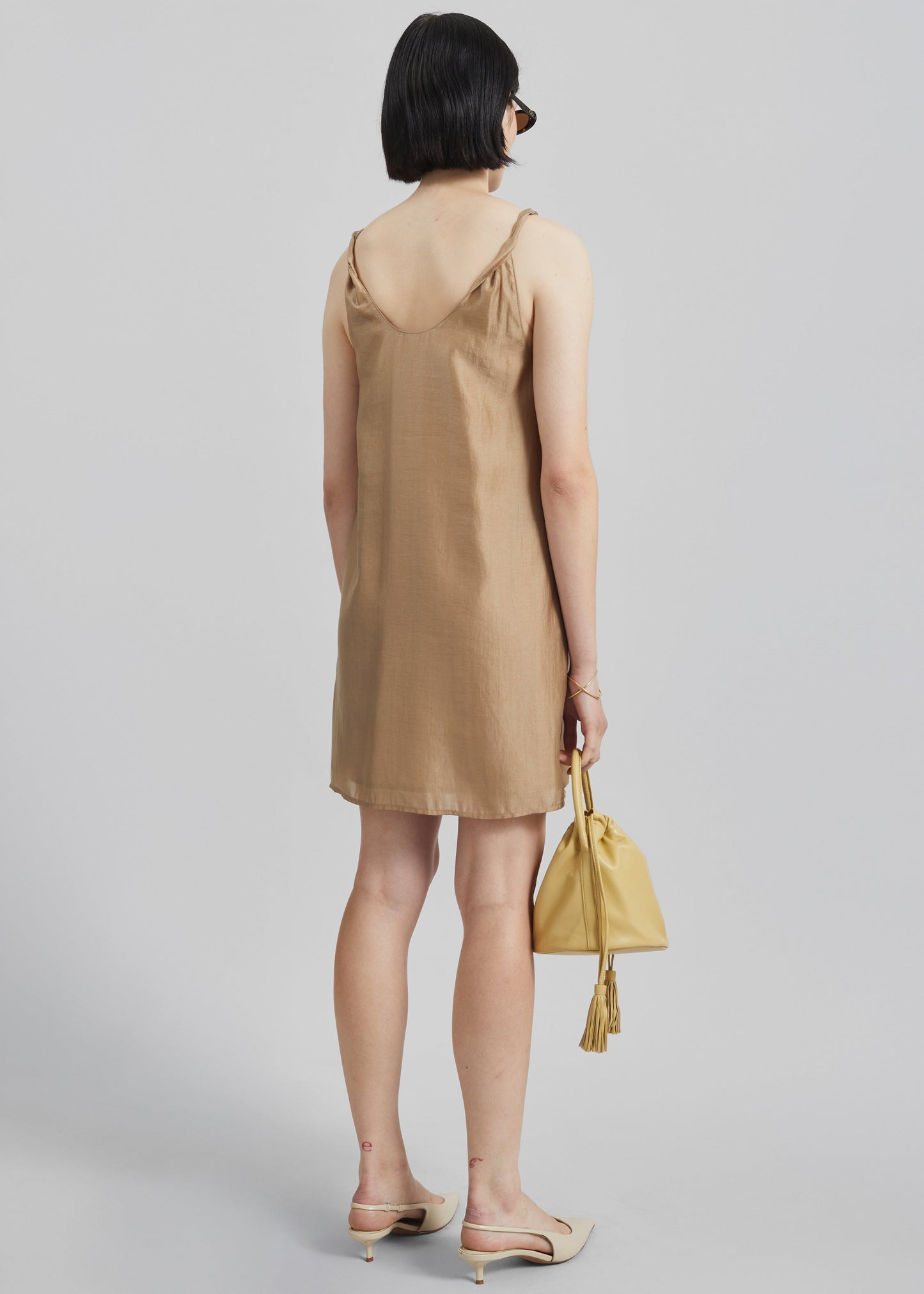 Kristi Mini Slip Dress - Bronze
