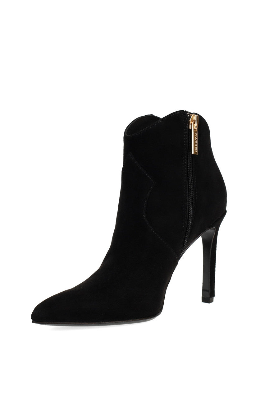 Leiko Suede Heel Bootie