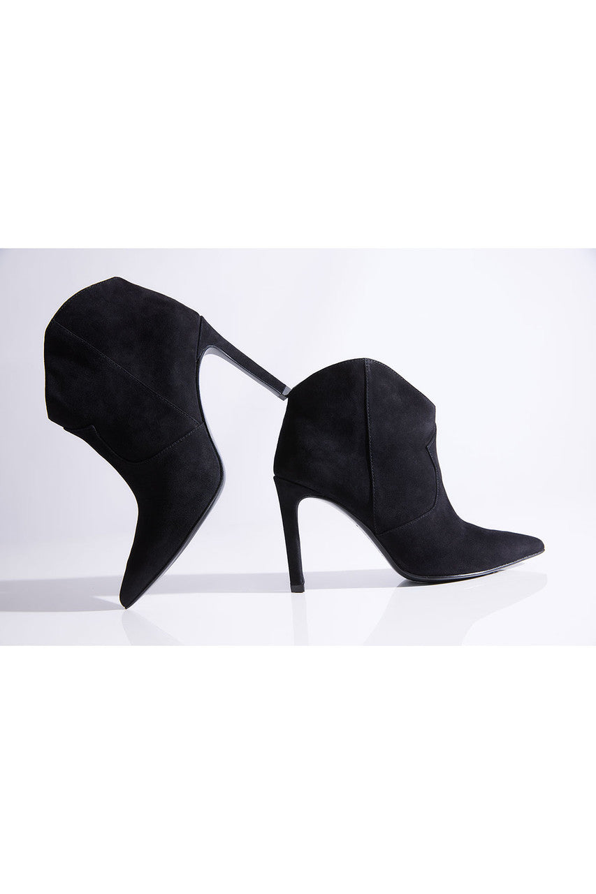 Leiko Suede Heel Bootie