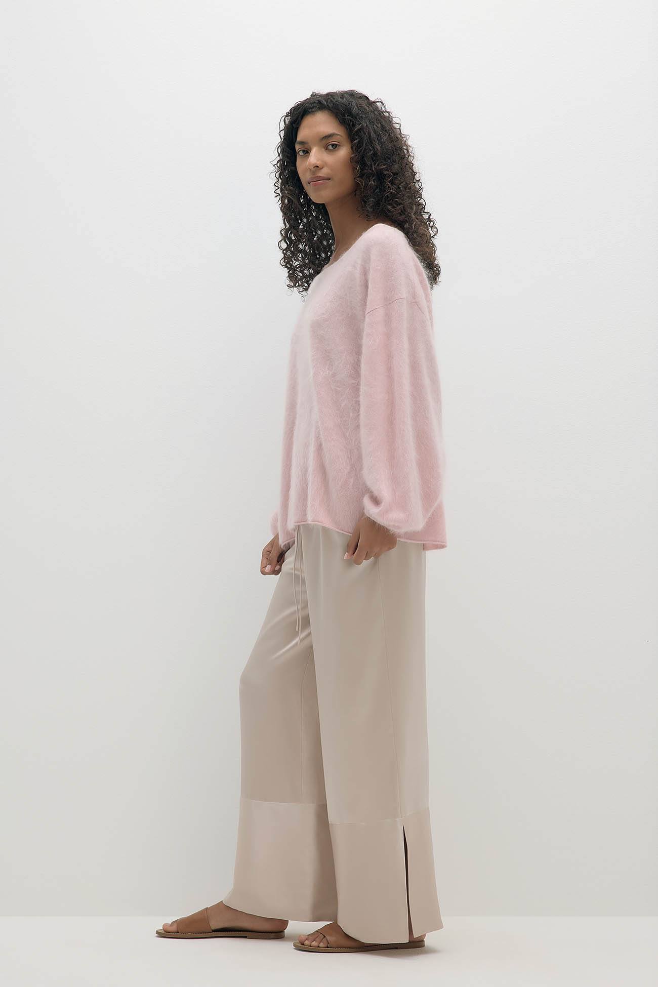 MOLLY SILK WIDE-LEG PANT
