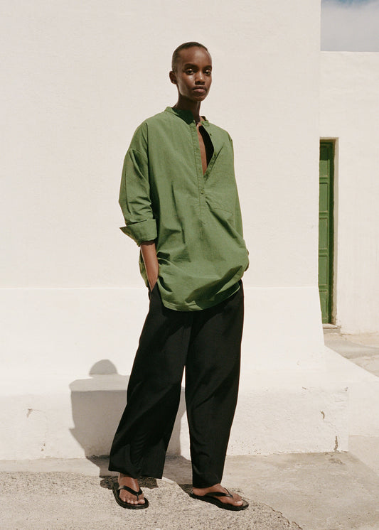 Matteau Popover Mini Shirt Dress - Cactus