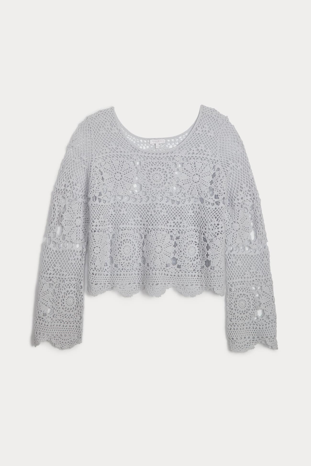 BRIA CROCHET CREWNECK