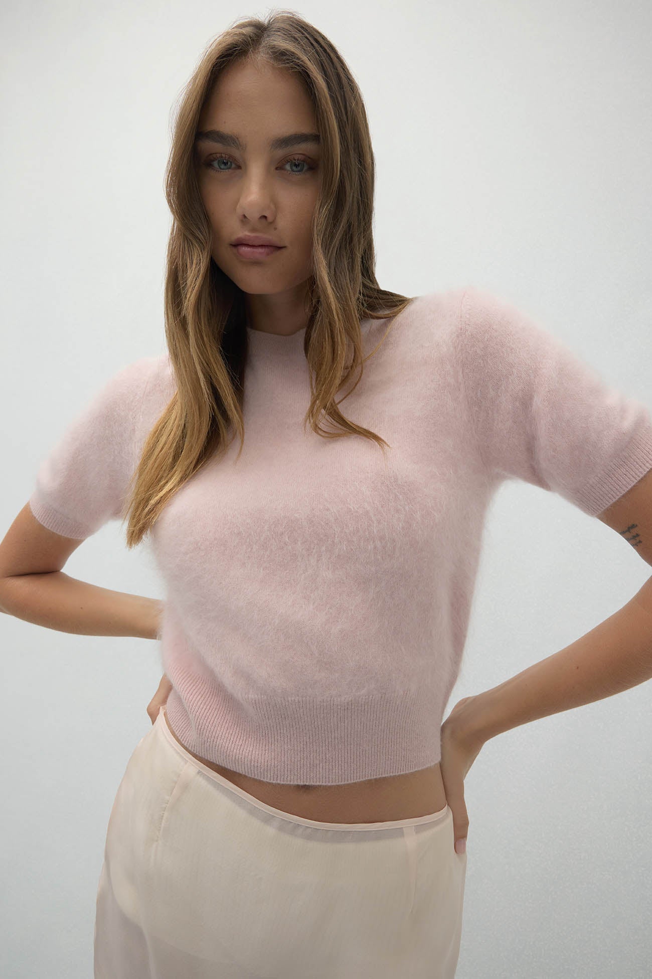 SHEENA BRUSHED CASHMERE SWEATER